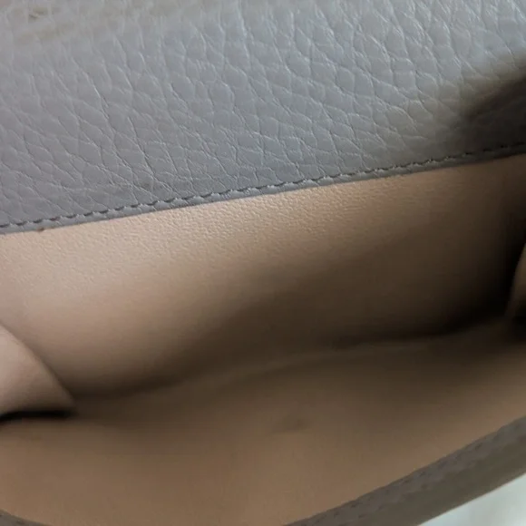 Chloé Grained Calfskin Gray Marcie Leather Wallet - Picture 10 of 12